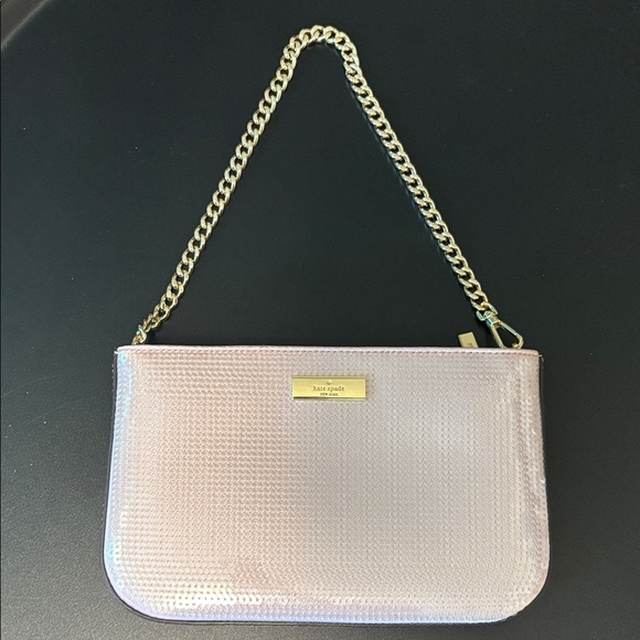Kate Spade Pink Sequin Clutch/Shoulder Bag - Picture 1 of 5